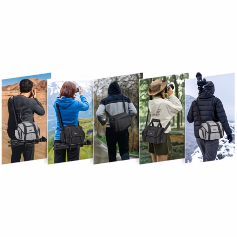 borsa per fotocamera professionale borsa a a tracolla adatta per dslr/mirrorless portatile ri per fotocamera sony Dettagli dell'articolo 5