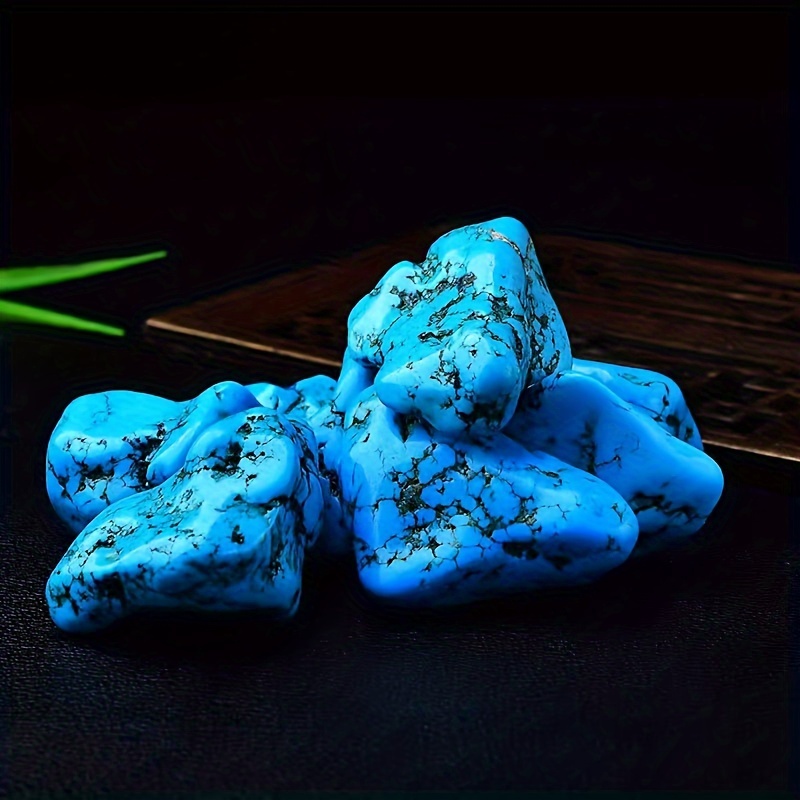 

100g/3.53oz/bag Natural Blue Turquoise Raw Stone, Perfect For Diy Jewelry Making, Room Decor, Jewelry Making Accessories
