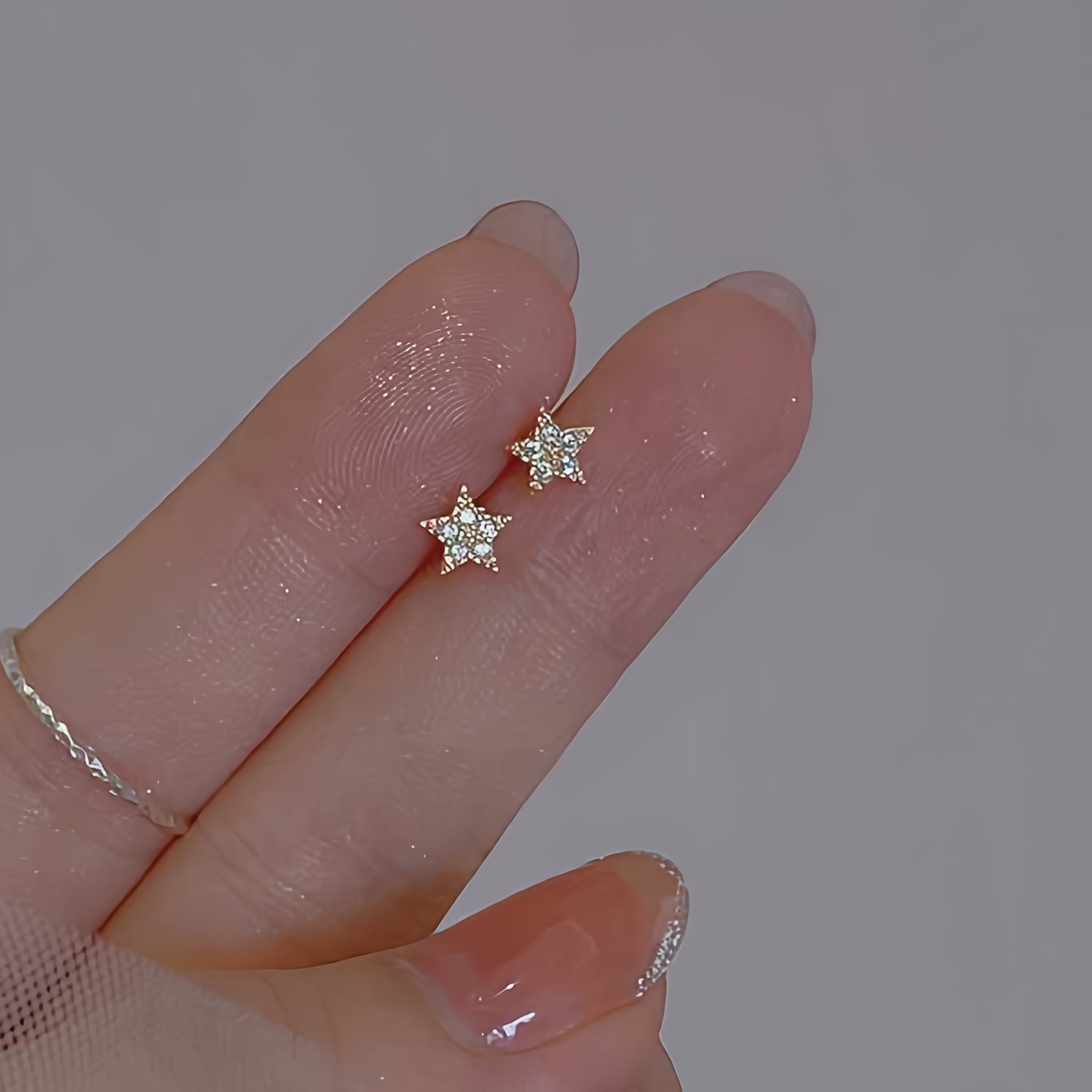TEMU Pendientes de Estrella KC para Mujer - Estrella de 5 Puntas Minimalista, Elegantes y Delicados, Ideales para Atuendos Casuales y Regalo de San