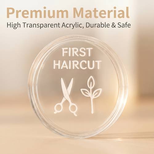 gift for new parents acrylic material portable hair storage box easy and exquisite shape strand of hair precious growth memory box