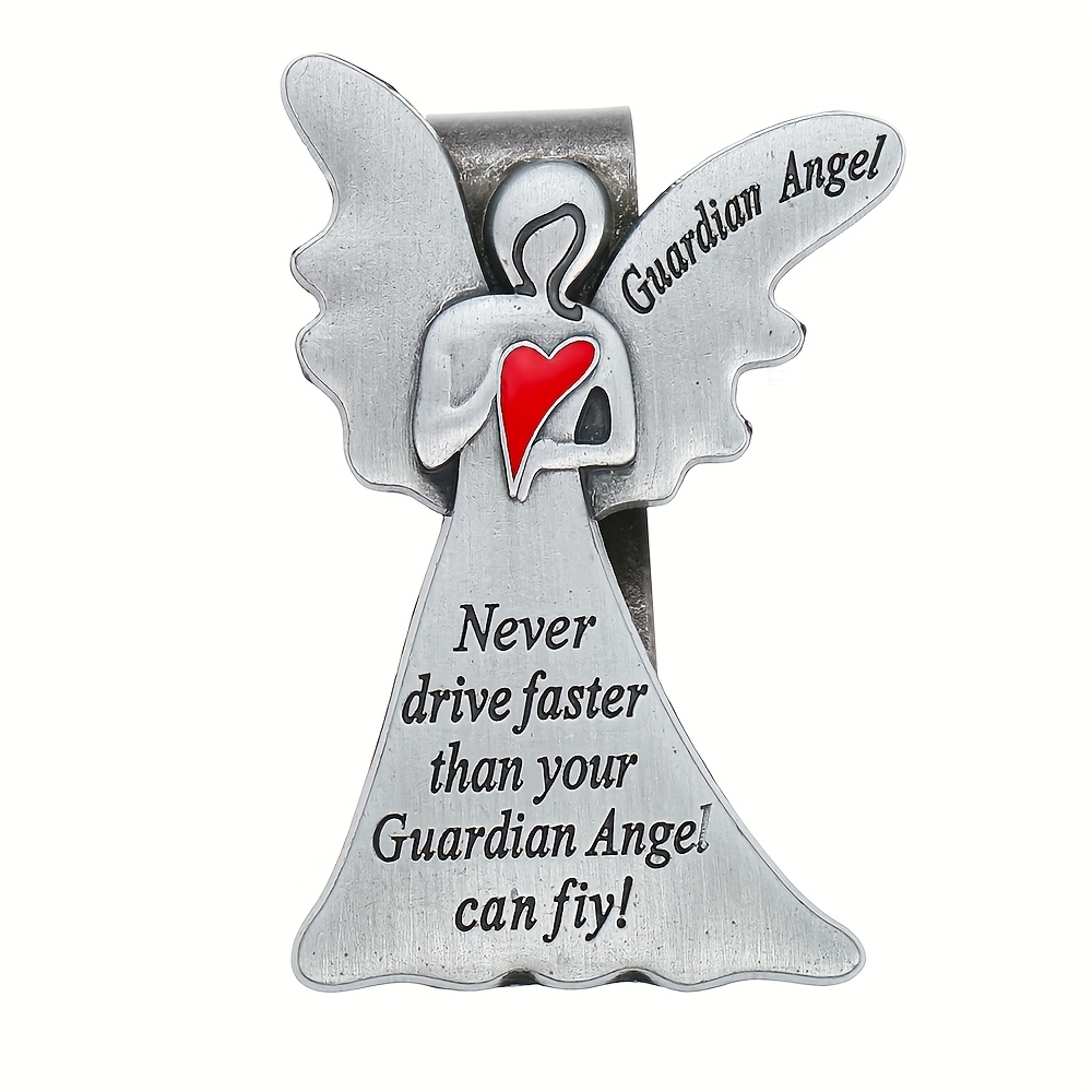 Guardian Angel Sun Visor Clip St Christopher Car Medal Bless Driving Guardian Angel Sun Visor Clip St Christopher Car Medal Bless Driving