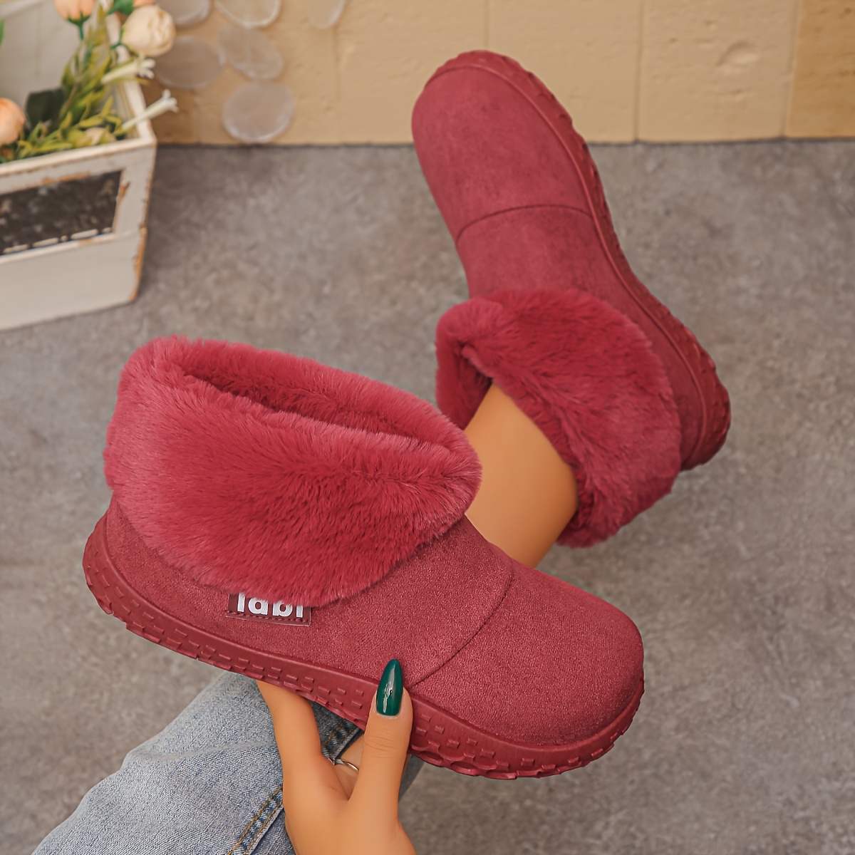 TEMU Ladies Stylish Fold-over Cuff Ankle Boots, Chic Short Booties, Versatile Footwear For Weekend , Casual Strolls, And Short Local Trips For Women