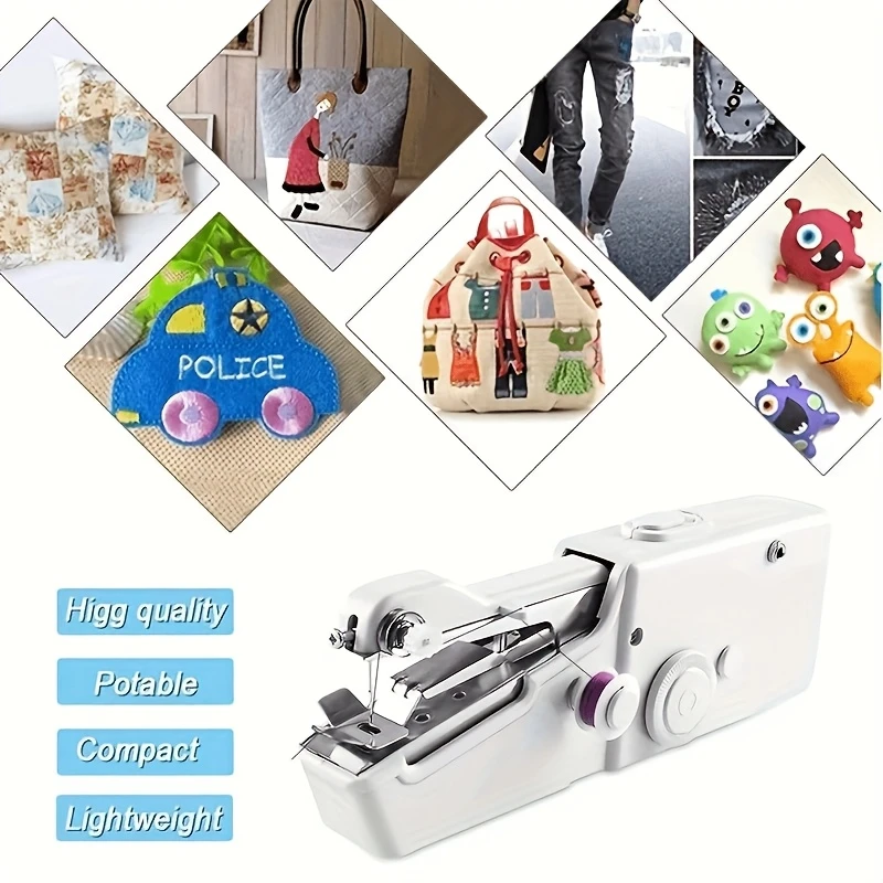 handheld sewing machine portable mini handheld sewing machine cordless electric sewing device suitable for beginners professionals adults details 5