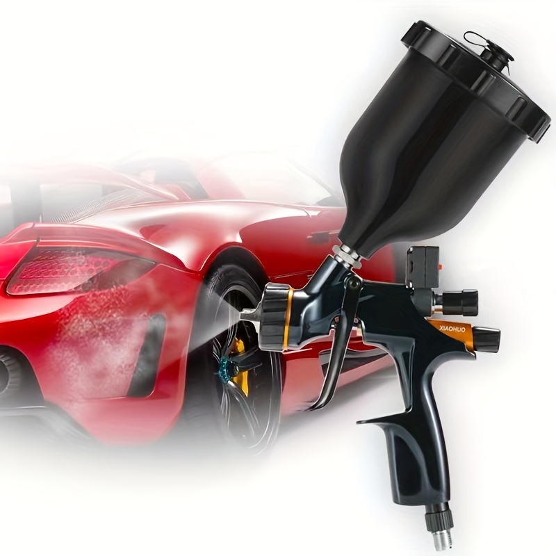 TEMU Pistolet de vernis à base de résine 704521 DV1 avec jauge numérique remplace le modèle 704520, pistolet de pulvérisation à de 600 ml et buse de