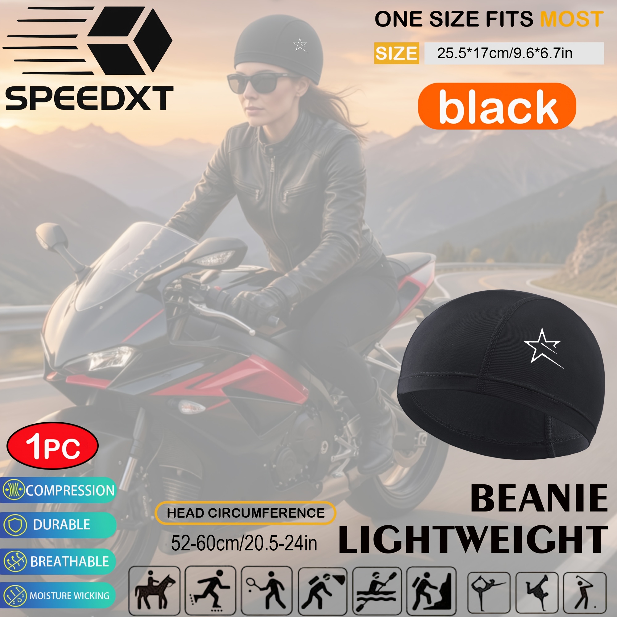 TEMU 1pc Breathable Summer Cycling Cap For Men Women, Lightweight Cap For Bike Riding Running And Daily Lightweight Breathable Cycling Cap, Quick Dry