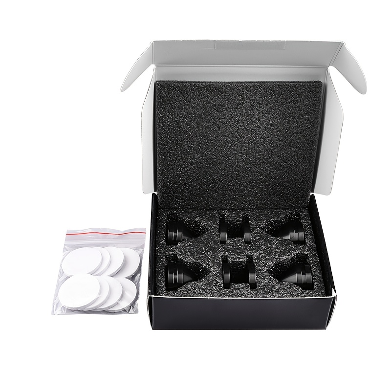 Speaker Stands, Bookshelf Speakers, Vibration- Spikes, Equipment, Amplifiers, , And Shock-absorbing Pads.