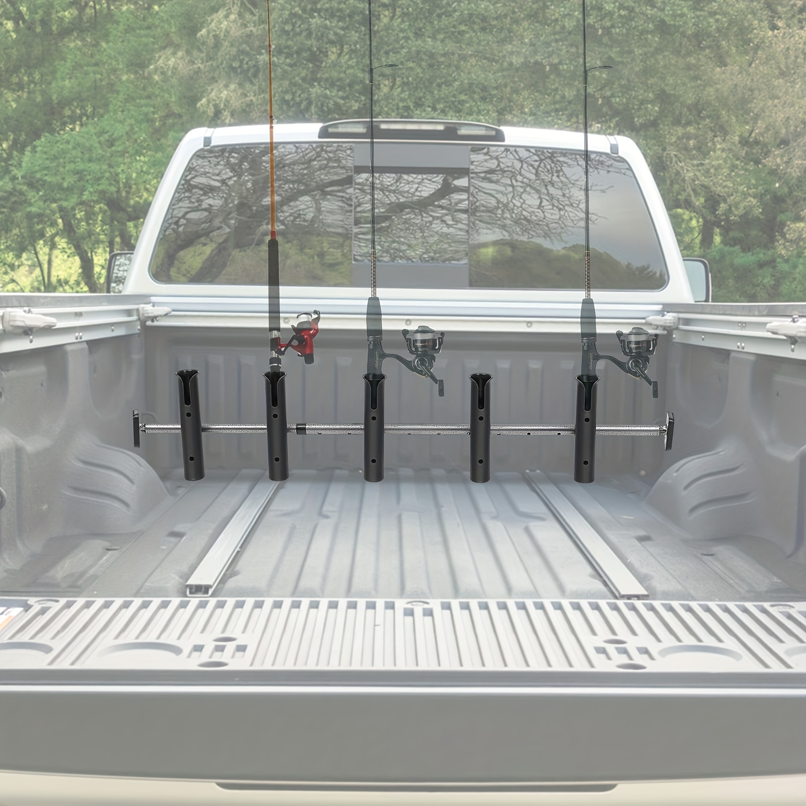 * Rod Holder for Truck Be|The Fixed Truck Bed Fishing Rod Rack - Adjustable  Durable Truck/SUV Rod Holder|Truck Bed Adjustable Rod Rack Holder|Plastic  Truck Bed