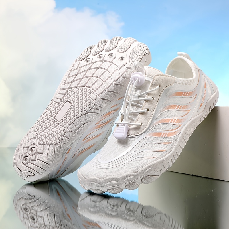TEMU White Unisex Water Shoes Couple Lightweight Anti-slip Women's Summer Shoes Outdoor Women's Shoes Quick- Shoes Beach Trekking Shoes Women's