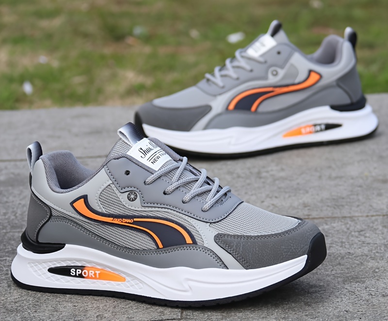 mens low top lace up sneakers outdoor jogging hiking camping comfy shoes breathable non slip   details 10