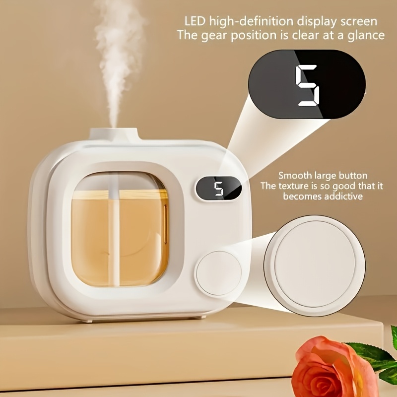 usb rechargeable aromatherapy diffuser wall mounted desktop essential oil humidifier with display 12 hour   large mist output suitable for home car and bathroom freshener deodorizer abs material gift for   Product details 5