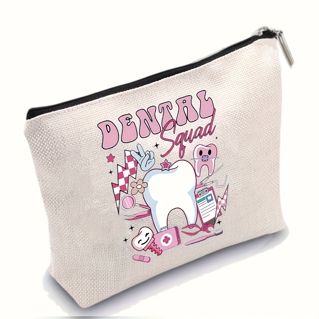 

1pc Makeup Bag, Unscented Tooth , , Hygiene , Assistant & Dentist Appreciation