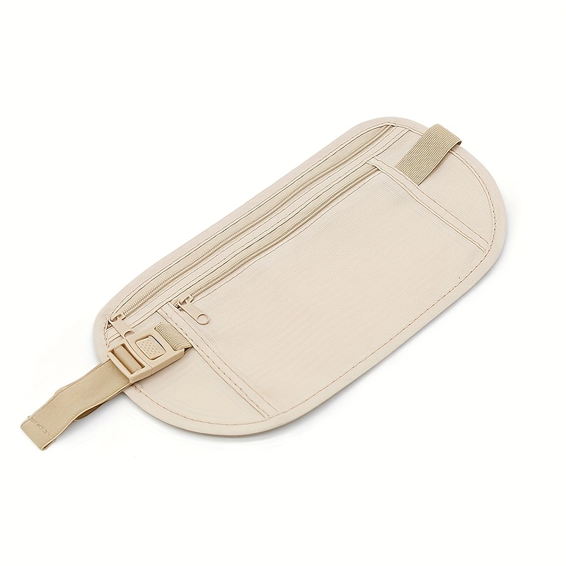 Image of A Unisex Close-fitting Anti-theft Sports Waist Bag Outdoor Running Waist Bag Multifunctional Ultra-thin Hidden Mobile Phone Waist Bag Document Bag