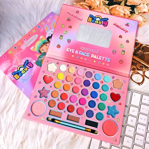 cartoon 41 colour palette pearl matte delicate shiny glossy lipstick womens face repair palette daily date exquisite makeup eyeshadow for