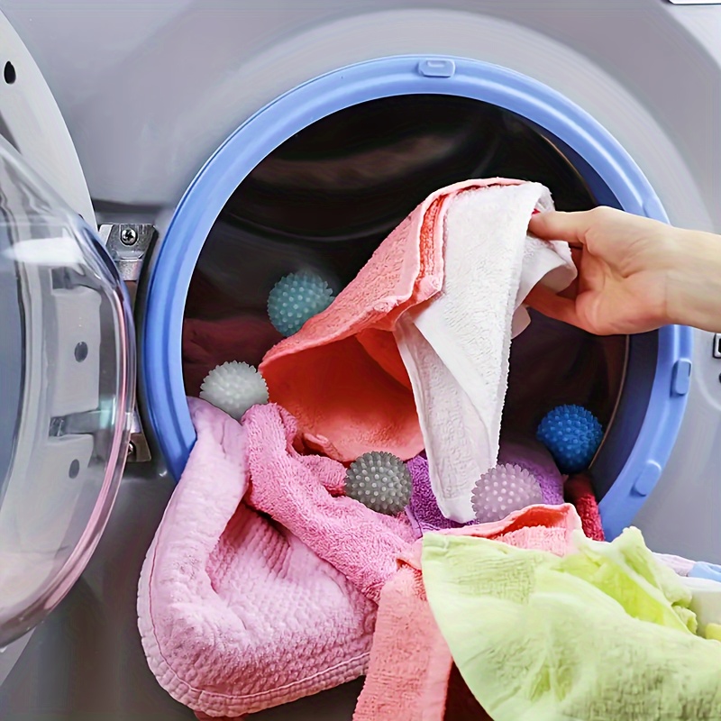 2/4/6pcs Reusable Laundry Balls - Anti-Tangle, Fabric Softener, Stain Remover - Essential Washing & Drying Aid For Soft, Clean Clothes - Random Colors, Halloween gift, Christmas gift