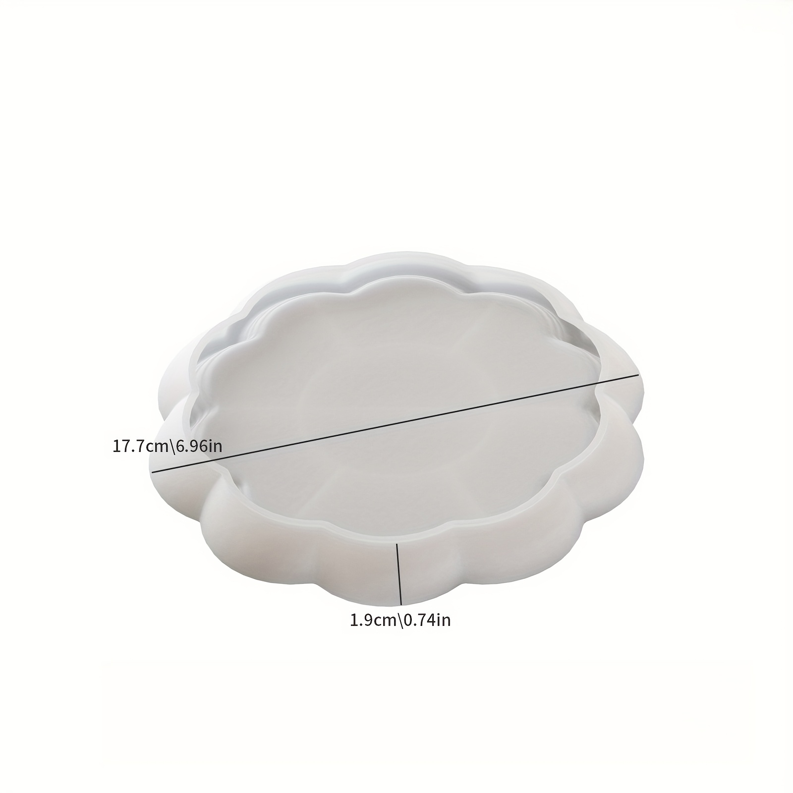 Silicone Lace Storage Tray Mold - Striped Flower Shape Epoxy Resin Mold For Diy Clay, Plaster Art, Home Decor Crafts