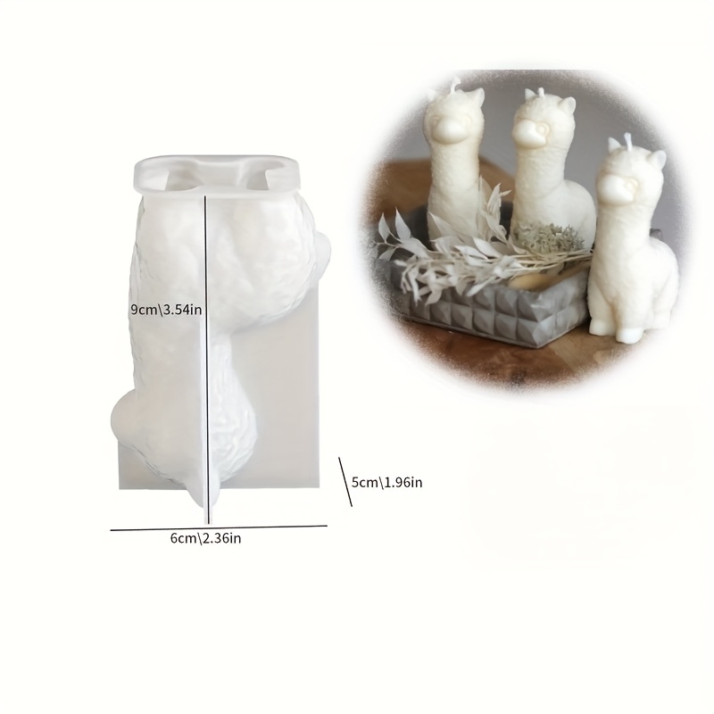E-shop Niedliche 3D Alpaka Kerzenformen, Tonformen, Silikonformen, Harzformen Gipsmodelle