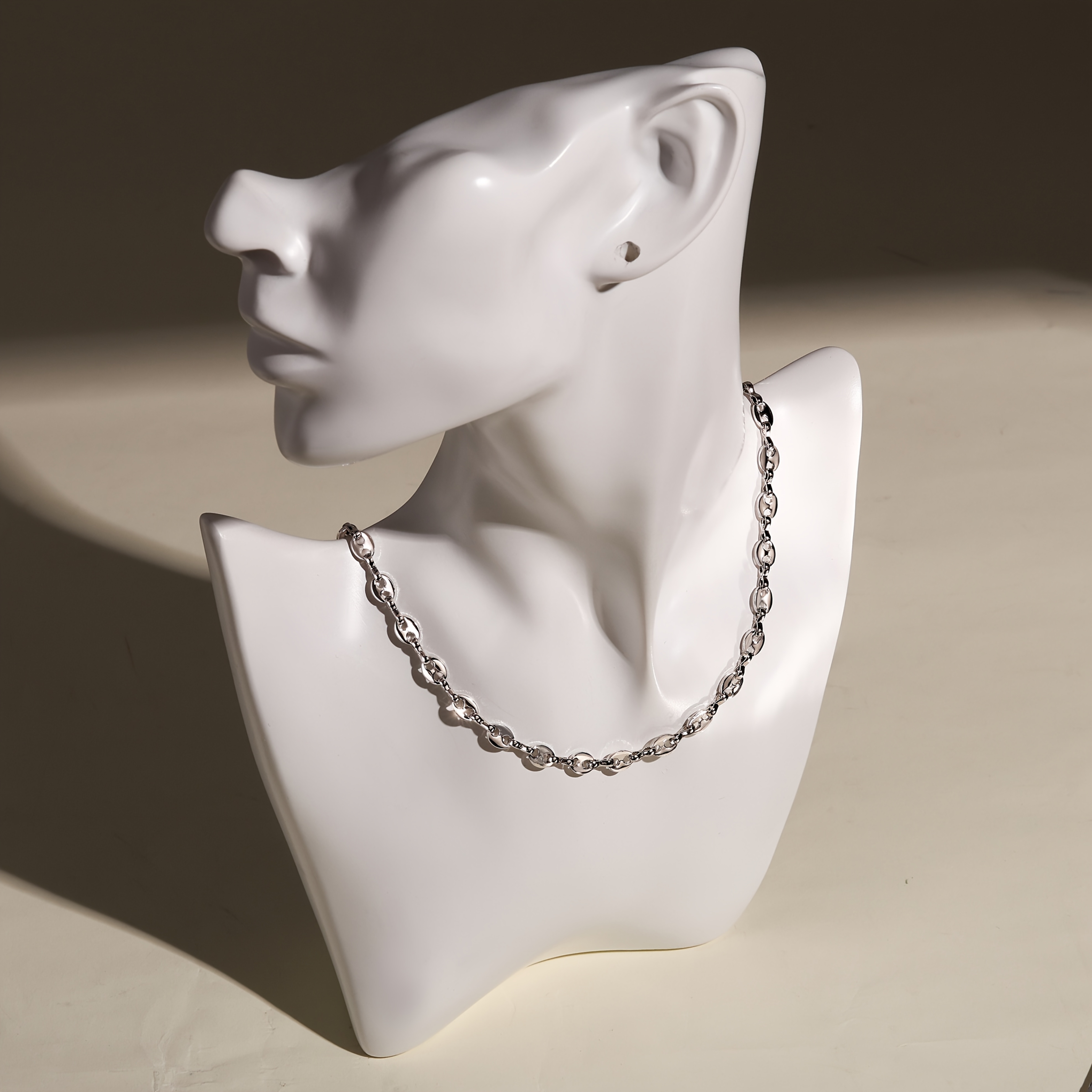 925 Silvery Men's 5mm Ring Chain, A Stylish And Present For Him, Perfect For Christmas, New Year's Eve, Or Valentine's Day, In A Box
