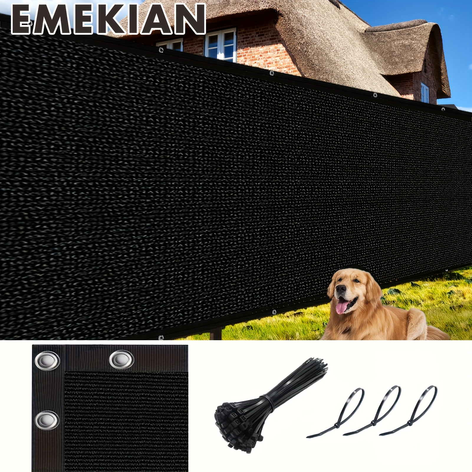 E-shop EMEKIAN Balkon Sichtschutz, Sichtschutz, Garten Sichtschutznetz, Outdoor Sonnenschutz und Winddicht, Balkon Dekoration, UV Schutz, Geeignet für