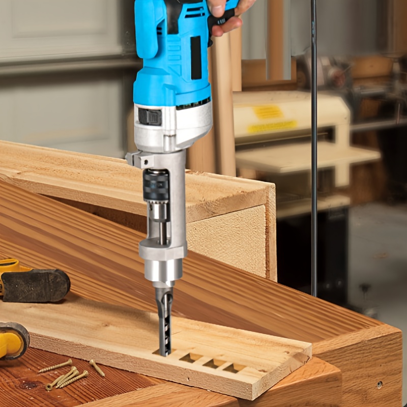 Square Hole Drill Bit Adapter Drill Bit Fixing Bracket for Hand Electric Drill