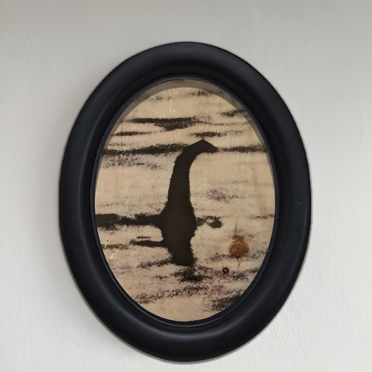 TEMU 1pc Décoration Rétro - Cadre Photo Ovale du à Accrocher au Mur avec Crochet, Style Victorian, Idéal pour , et les Fêtes, Article Décoratif et