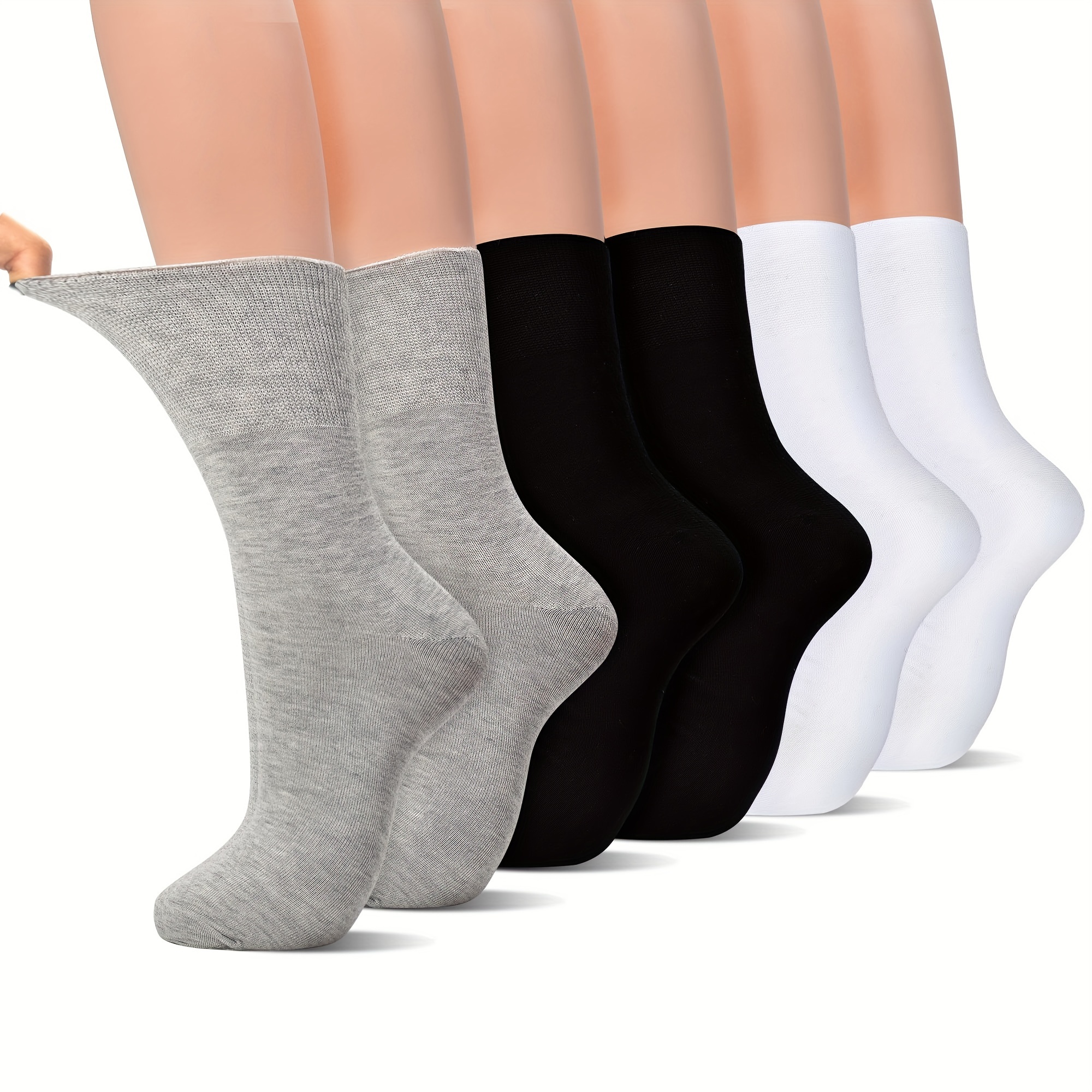 

10pcs Moisture Wicking Anti-odor Socks, Diabetic Socks, Elastic, Suitable For Diabetic Patients And Pregnant Women To Wear, To Prevent Swelling And Pain In The Feet, Gift For Family Members