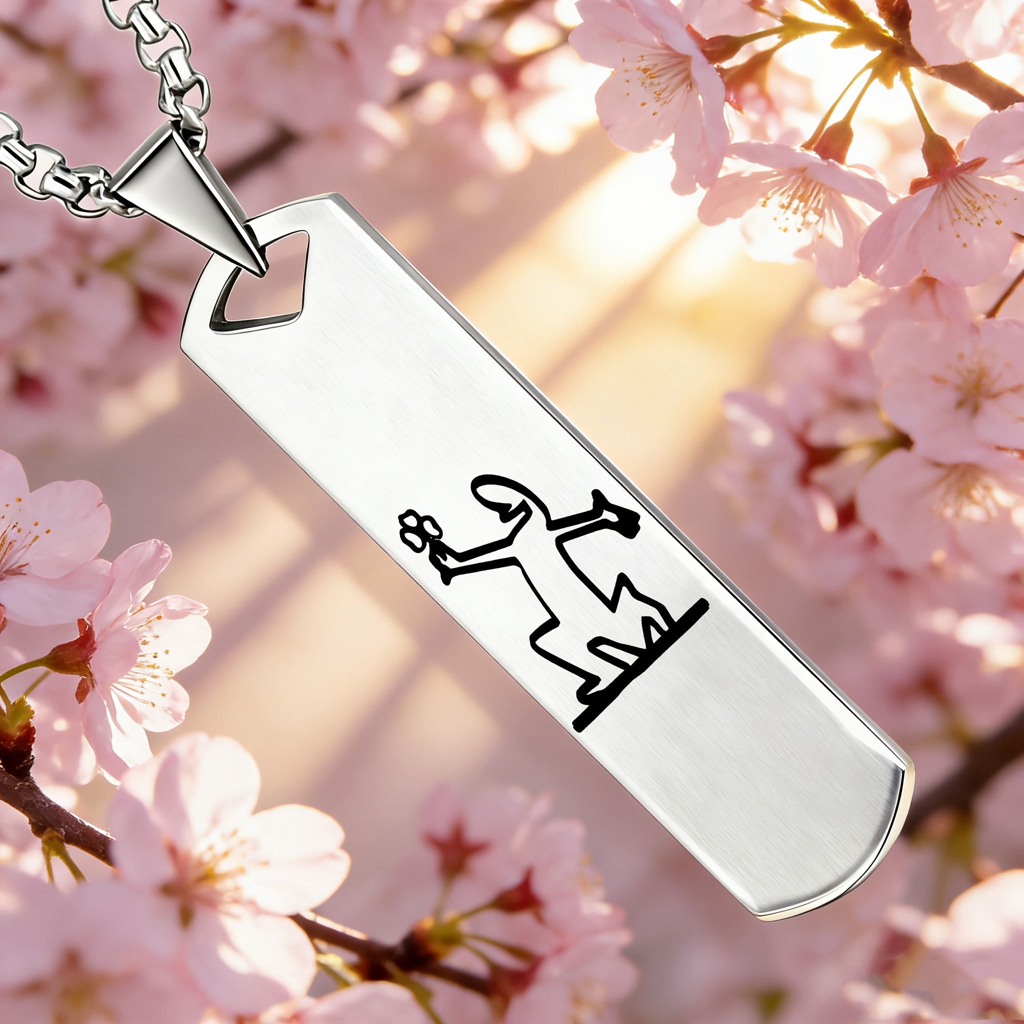Women's Bouquet Pattern Design Pendant Necklace