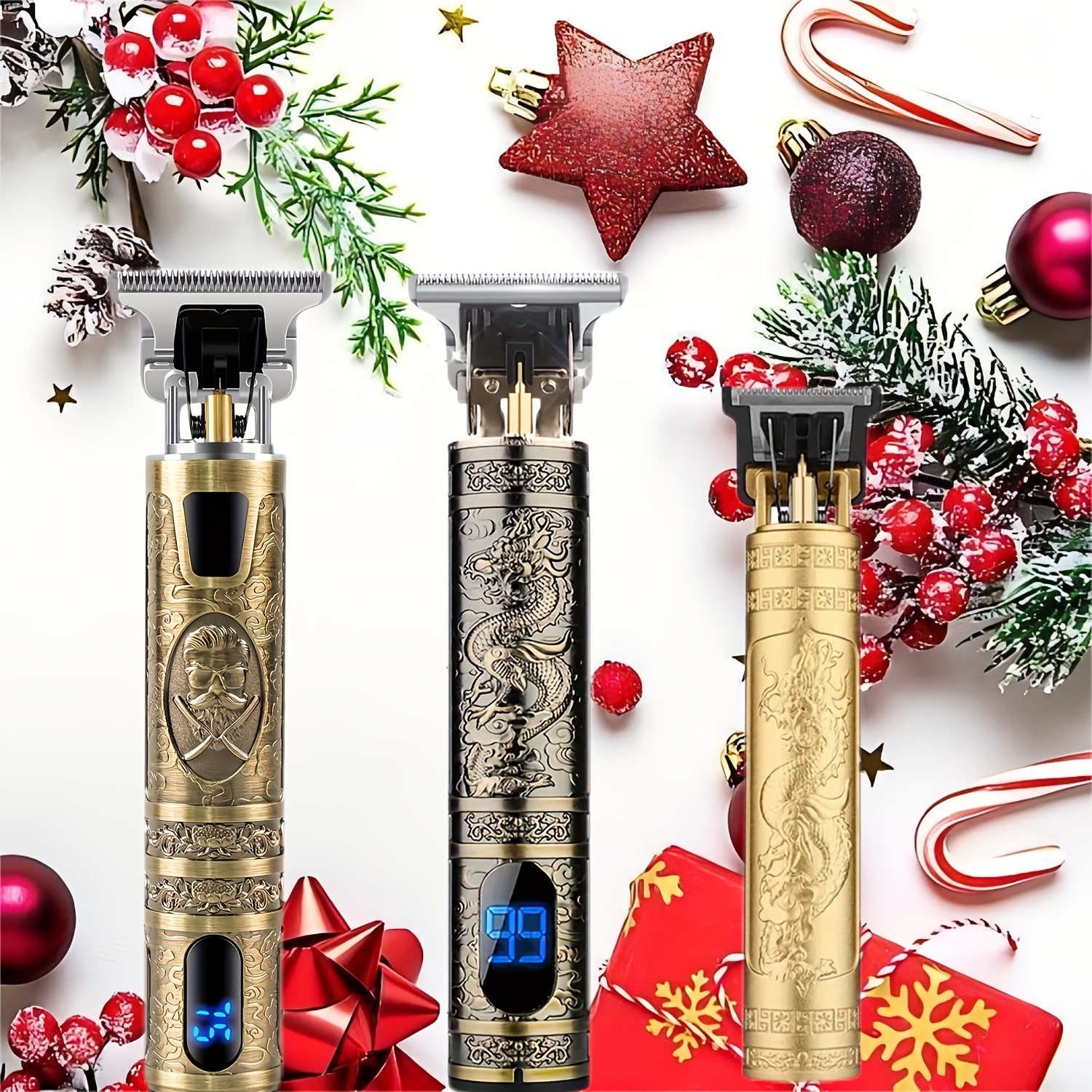 

Usb Rechargeable , Lcd , Haircut Set , Christmas