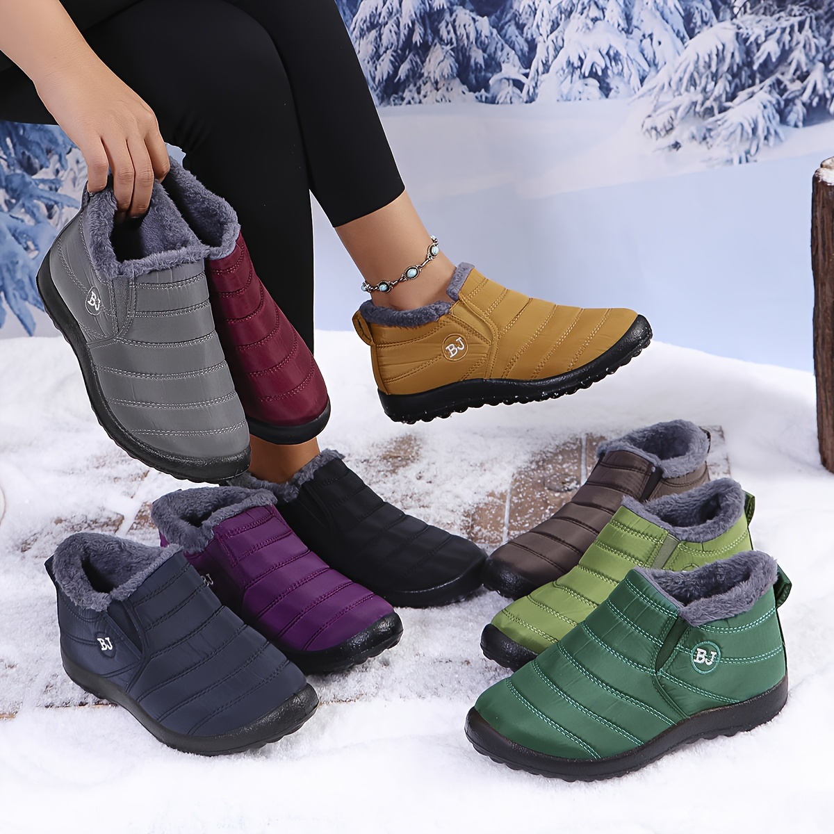 Super Cozy Winter Footwear with Thick Bottom