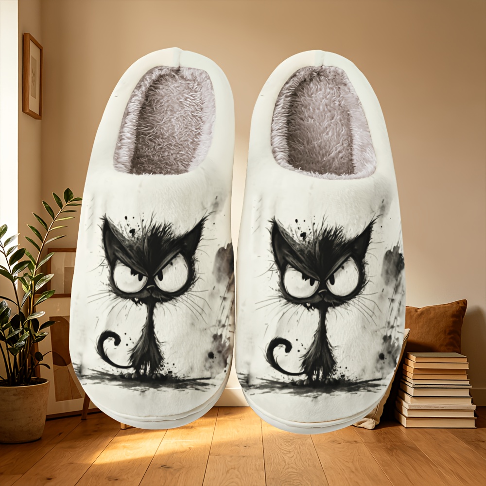 TEMU Men's Women's Home Slippers, Skin-friendly Breathable Comfortable Warm, Spring Autumn Winter Indoor Outdoor Thick-soled Couple Style Slippers,
