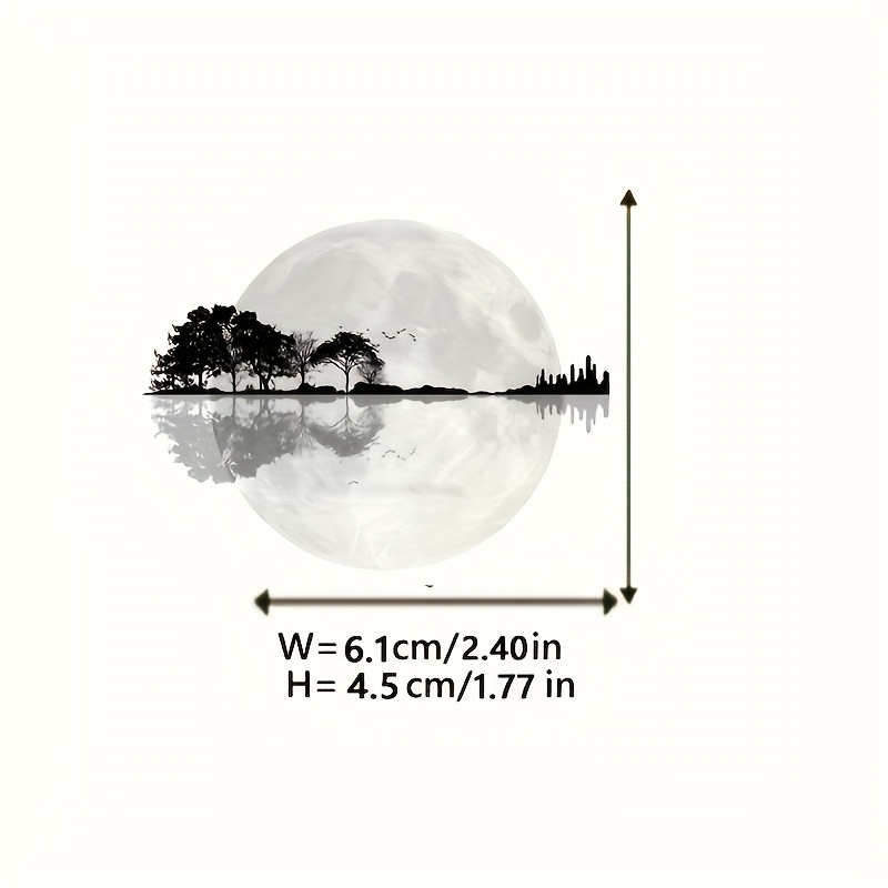 1pc ink style landscape scenery heat transfer sticker diy iron on clothing supplies appliques for clothes t shirt making pillow decorating 0