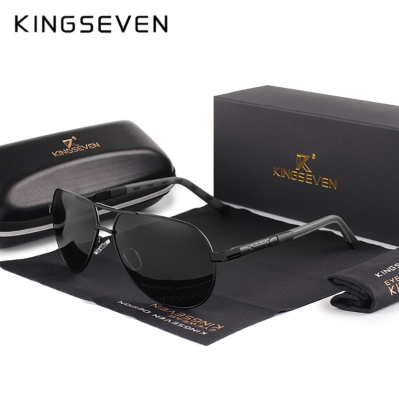 

Kingseven, Classic Aluminum Polarized Fashion Glasses, Coated Lenses Style, For Women Driving Fashion Glasses