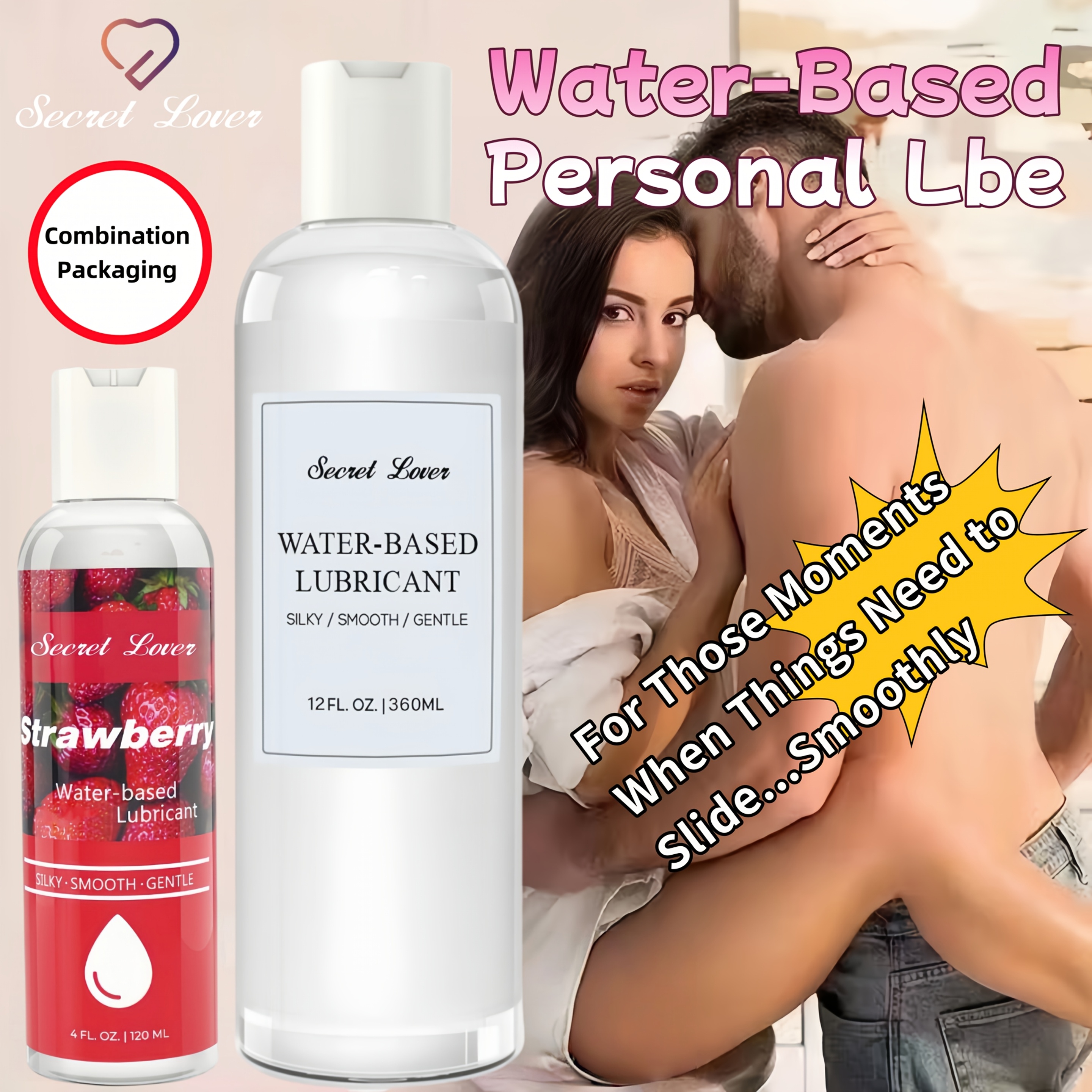 water-based personal , mint for men, women and couples, non-staining,  3.38fl.oz - health & household