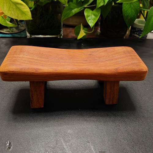 chinese retro solid wood mini stool display stand natural wood grain mini step stairs vintage home office decor durable compact decorative storage shelf for small spaces solid wood design no