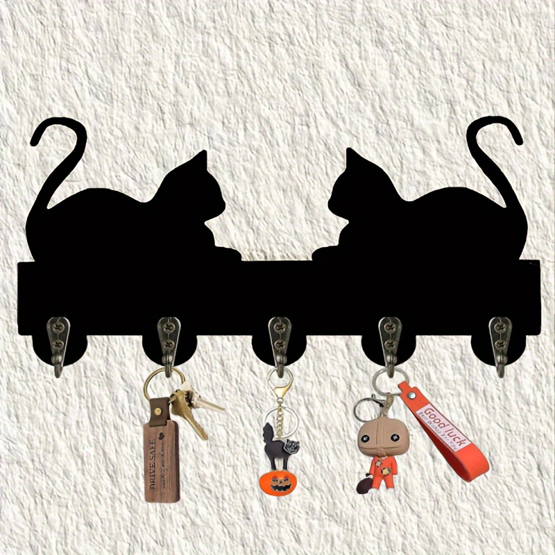 Cute Cat Wall Hook Add A Creative Touch Home Decor Adorable - Temu