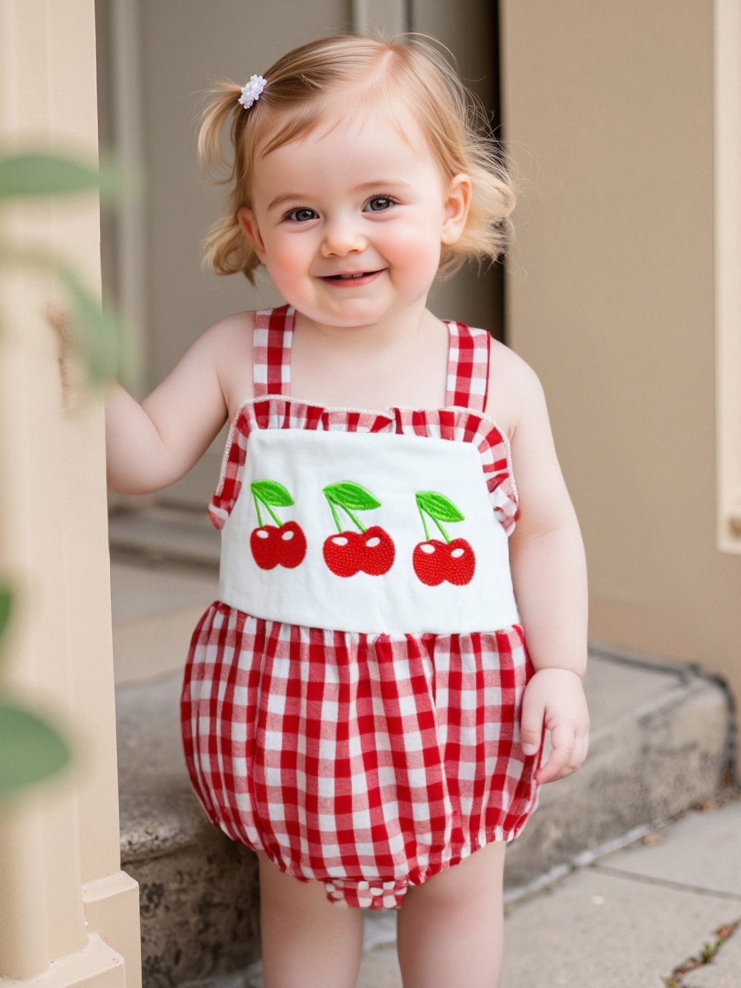 newborn baby girl summer romper sleeveless square neck Temu