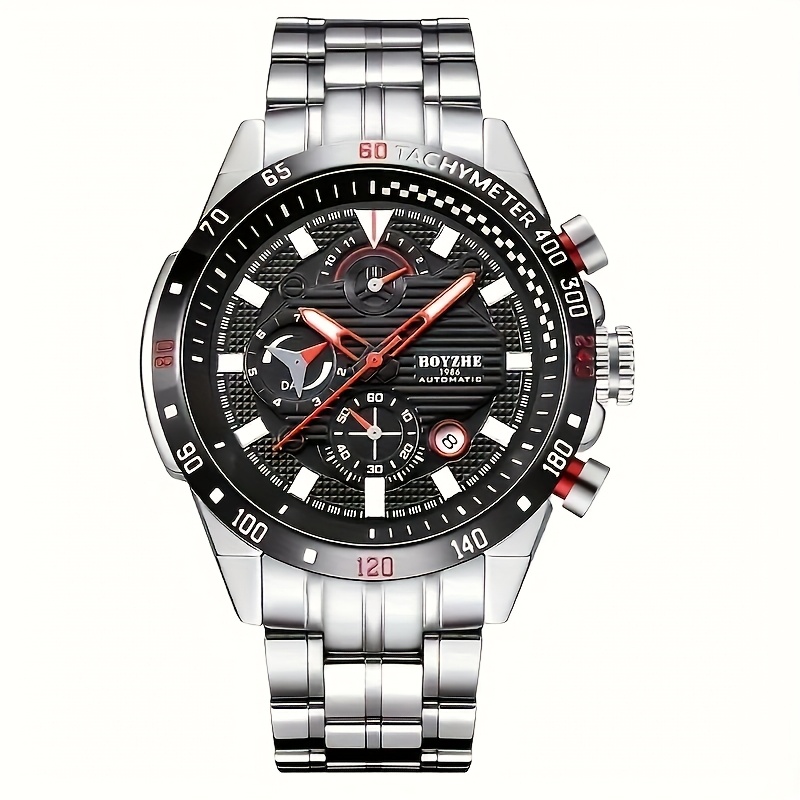 Men's Watch Automatic Mechanical Watch Multifunctional Men's Watch Back Air Men's Watch Mechanical Watch Holiday Gift