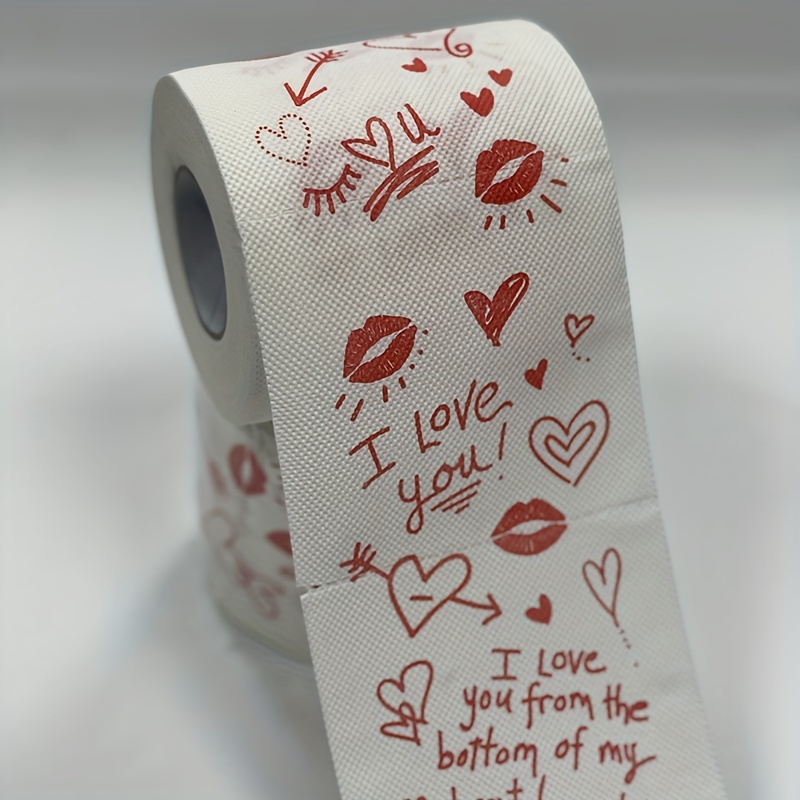 1 Rotolo Di Carta Igienica Divertente Per San Valentino, Regalo Scherzoso  Rosso Per Feste, Regalo Per Toilette Della Cura, Regalo Per Fidanzati E  Fidanzate