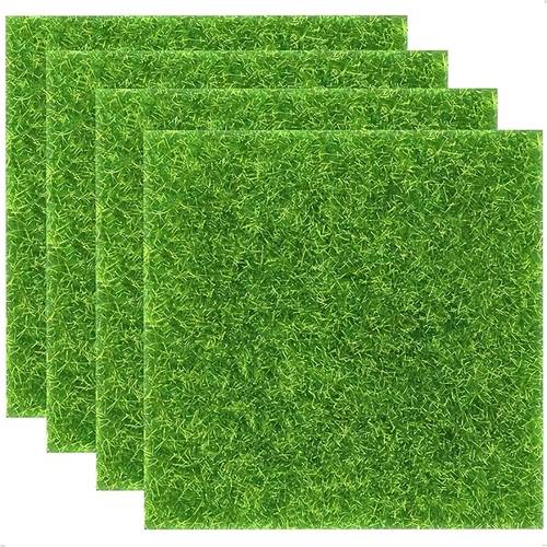 2/ 12x12 zoll künstliche rasenquadrate, kunstrasenmatten für bastelarbeiten, mini-garten, sukkulenten und