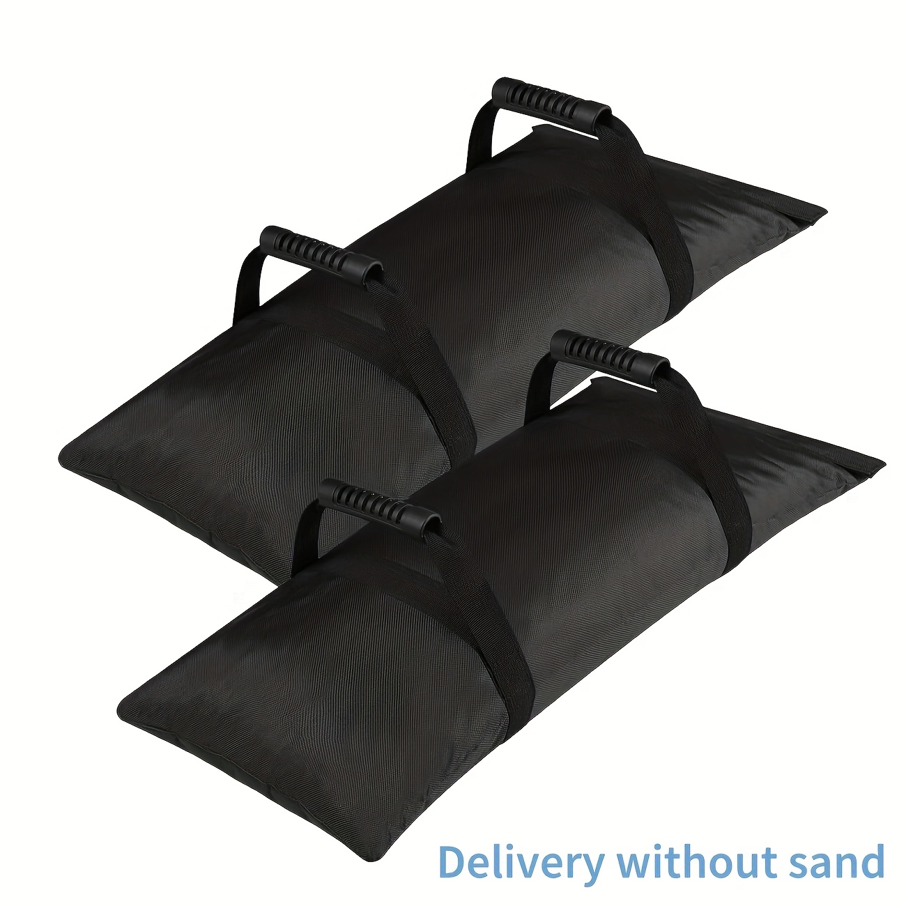 Image of 2pcs, Extra-large Umbrella Base Weight Sandbags, Fillable With Straight Sand, For Hanging Patio Umbrellas, Trampolines, And Outdoor Garden Backyard Furniture