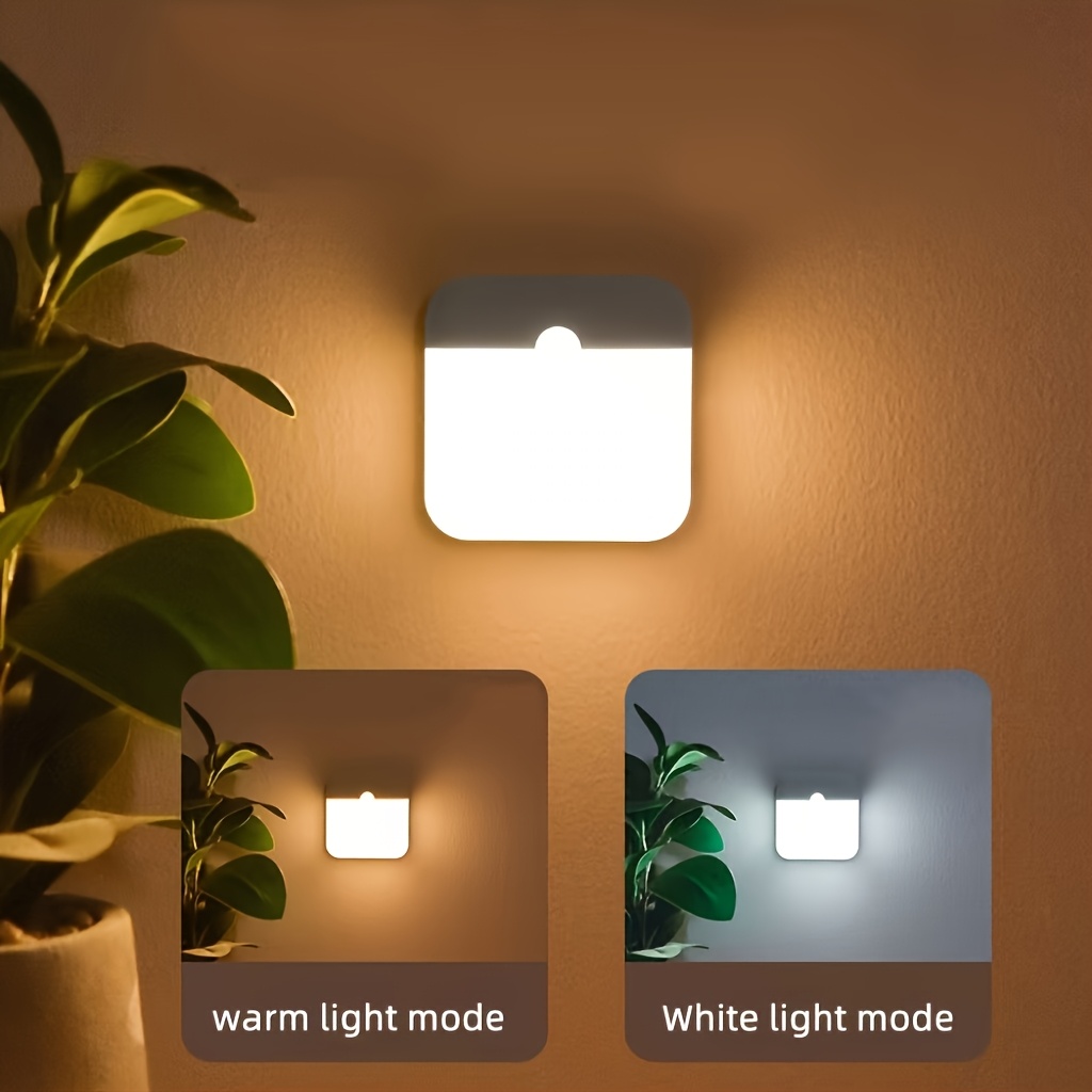 

Easy-install Led Motion Sensor Light - Usb Rechargeable, Bedrooms, Cabinets, And - Ideal Gift For Christmas, Thanksgiving, Ramadan, Valentine's Day, New Year