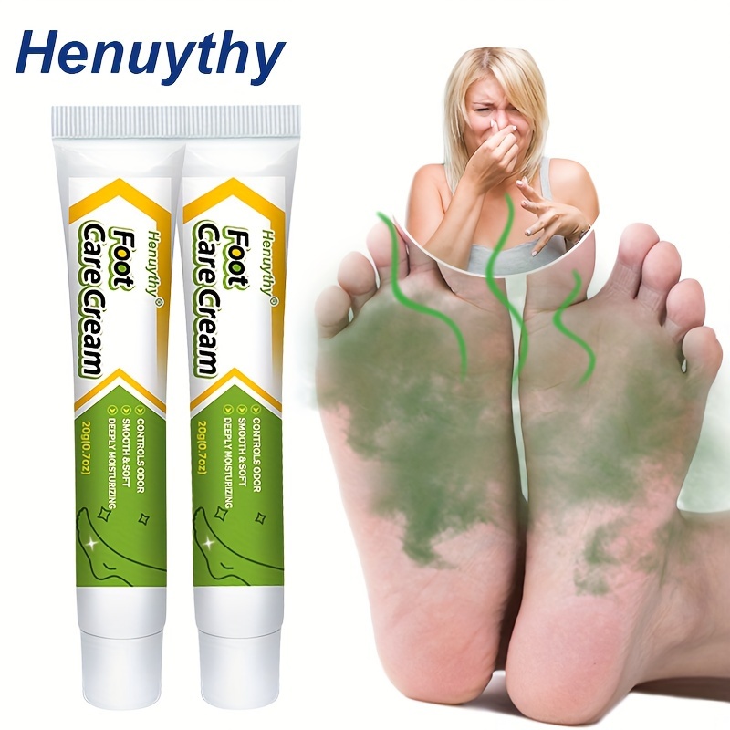 

all-day" Henuythy 2-piece Foot Odor Eliminator Cream - Long-lasting, Unisex Deodorizer For Fresh Feet