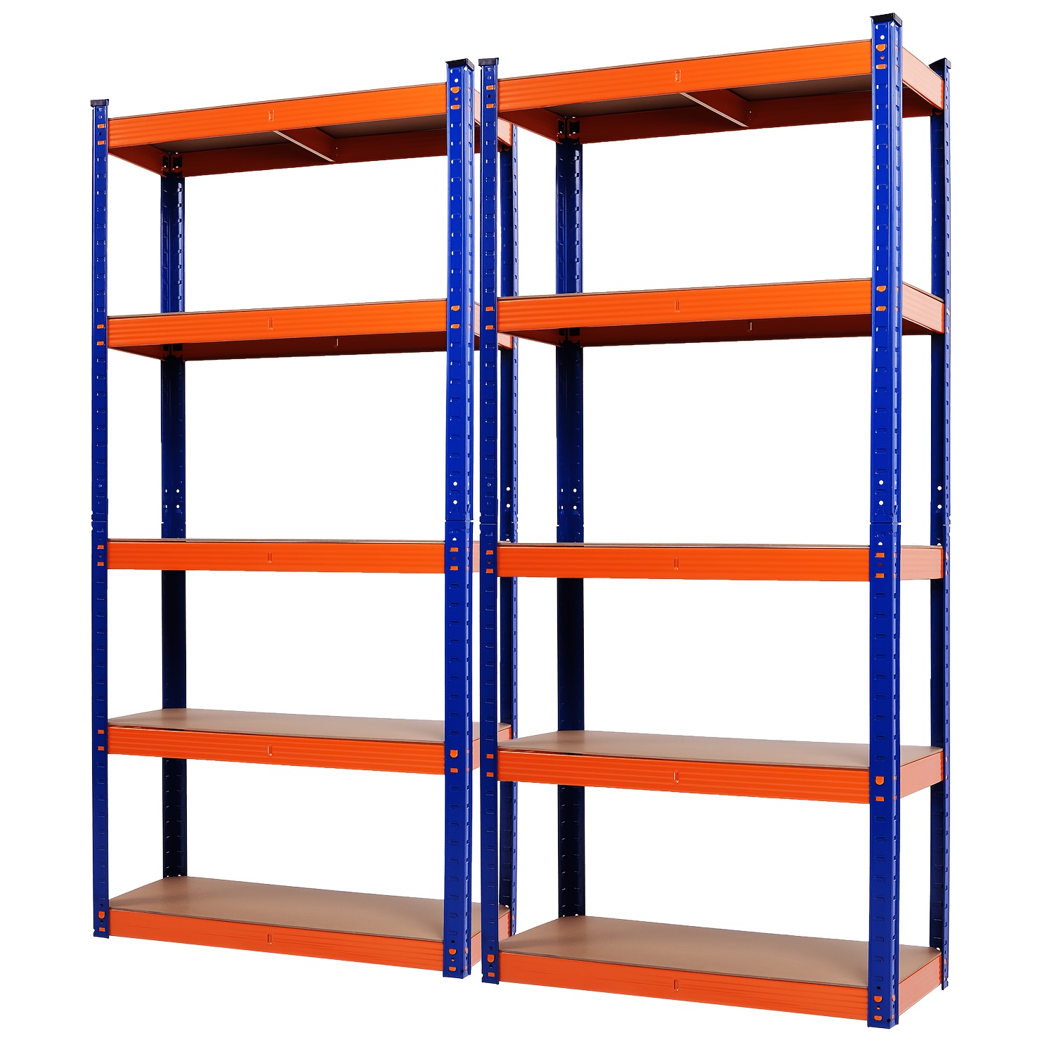 TEMU Garage Shelving, Pallet Racking System Rack Storage Shelves Industrial Commercial Organize Capacity, 5 Steel Metal Adjustable Assembly Easy,