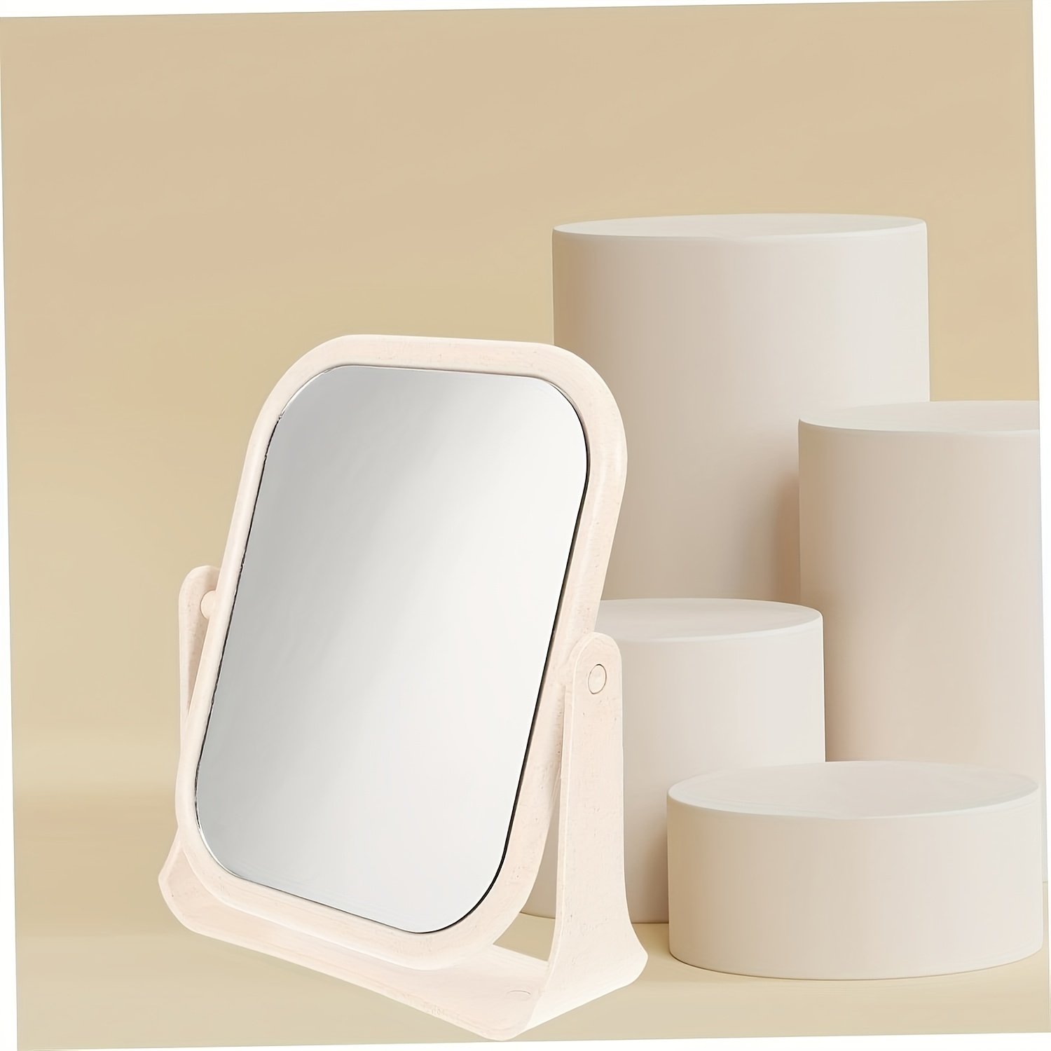 TEMU 7x Magnifying Makeup Mirror, Double Sided 1x/7x Magnifying Mirror, Tabletop Magnified Vanity Mirror With Magnification, 360 Degree Rotation,