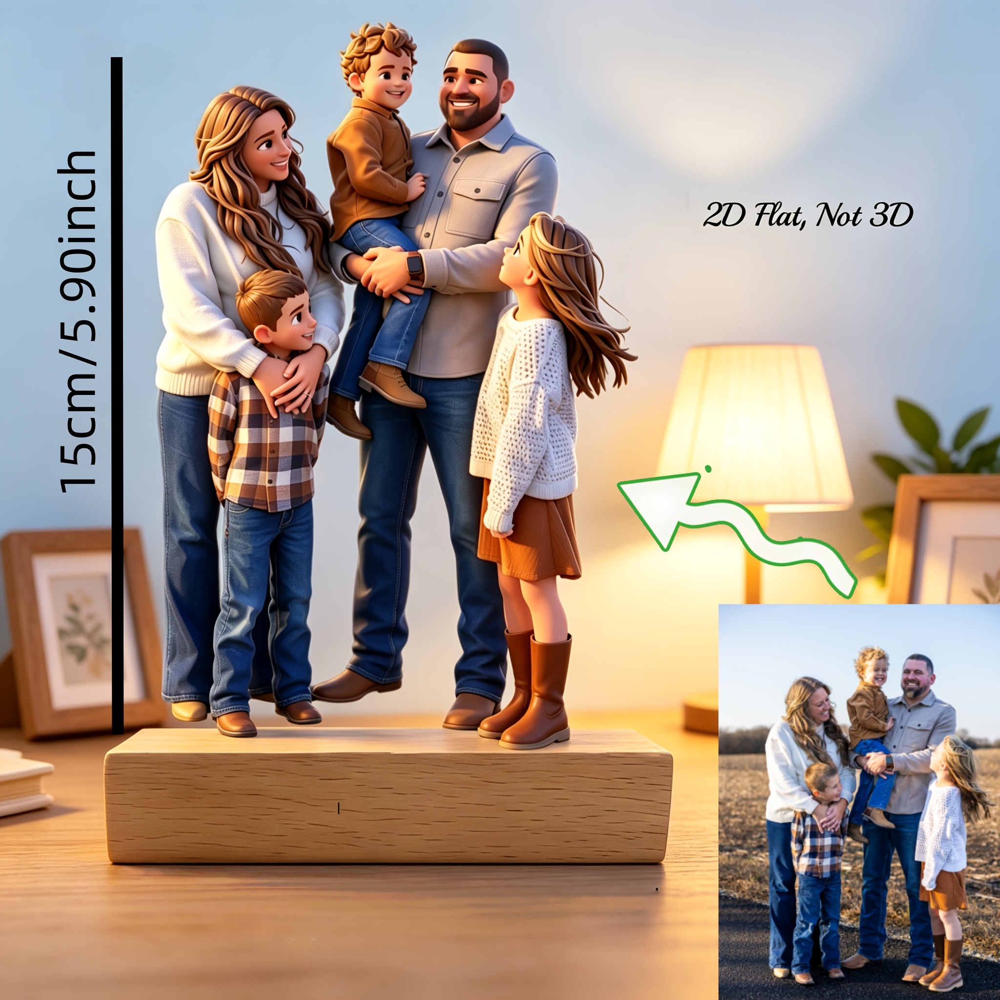 Personalized Bohemian Photo Portrait AI-Designed