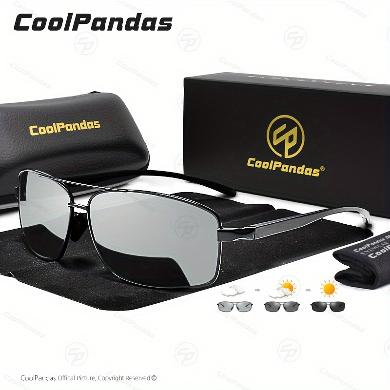 Image of Coolpandas Brand Top Photochromic Sunglasses Men Women Chameleon Sunglasses Outdoor Fishing Driving Goggles Sunglasses