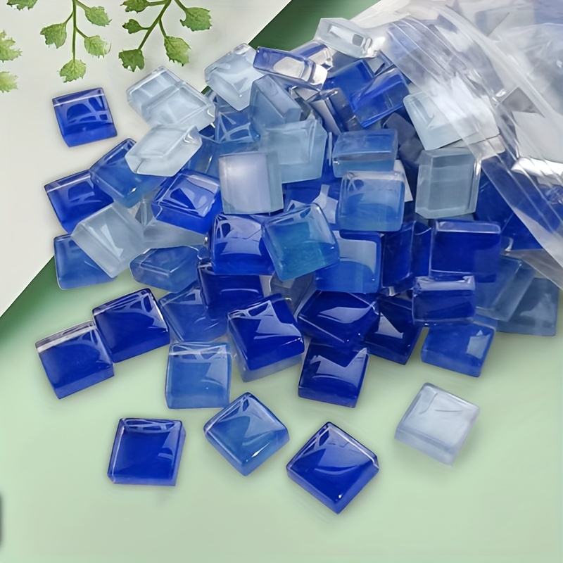 Kit De Mosaïque En Verre - 900g De Pierres Colorées (environ 630 Pièces) Pour Bricolage