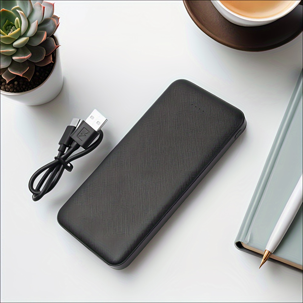 2pcs Portable Power Bank For Phone, 10000mah Portable Charger, Fast ...