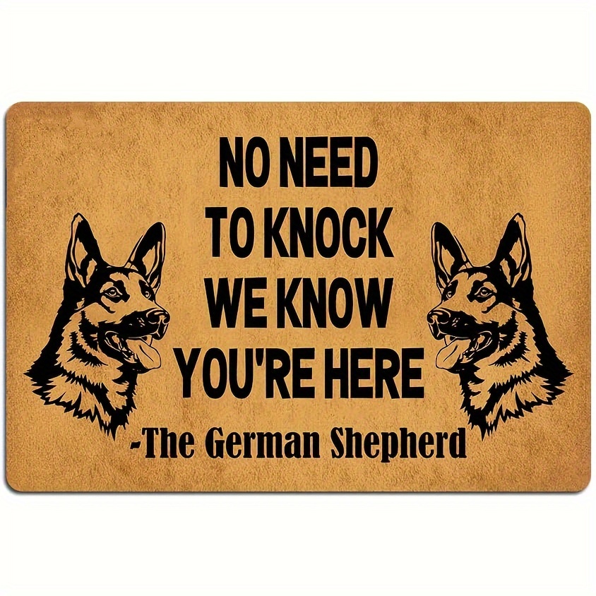 humorous welcome mat german shepherds no required Temu Australia