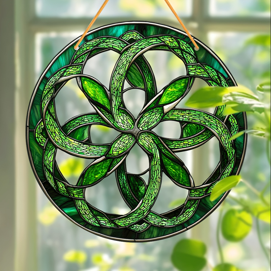 

1pc Knot Suncatcher - 8"x8" Themed Birthday Window Hanging, Mystical Home Decor, Unique Gift For Enthusiasts