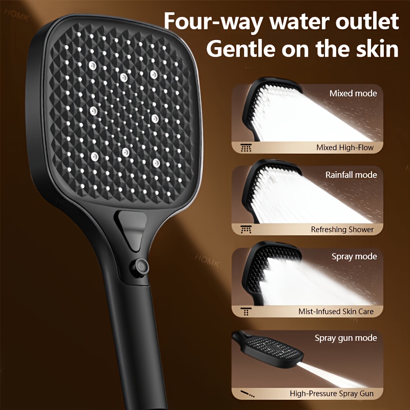 High-Pressure 4-Mode Handheld Shower Head Set